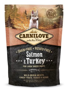 CARNILOVE Dog Salmon & Turkey LARGE PUPPY 1,5kg