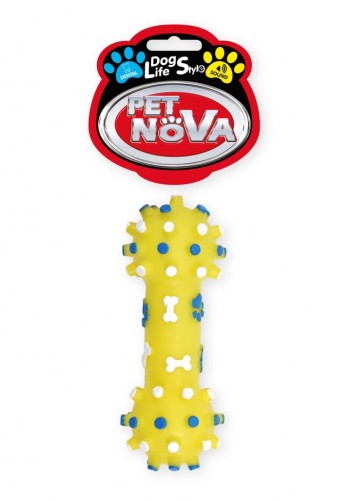 PET NOVA Zabawka dla Psa Hantel z Wypustkami 12cm