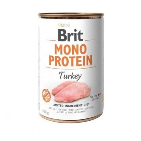 BRIT Mono Protein Indyk Puszka 400g INDYK