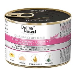 DOLINA NOTECI dla szczeniąt małych ras SERCA Z INDYKA, WĄTRÓBKA Z GĘSI 185g
