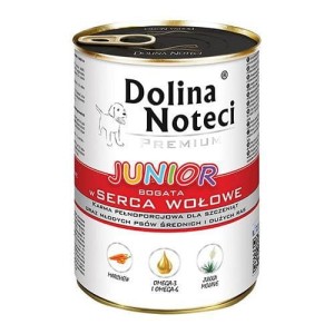 DOLINA NOTECI Premium JUNIOR Serca Wołowe 400g