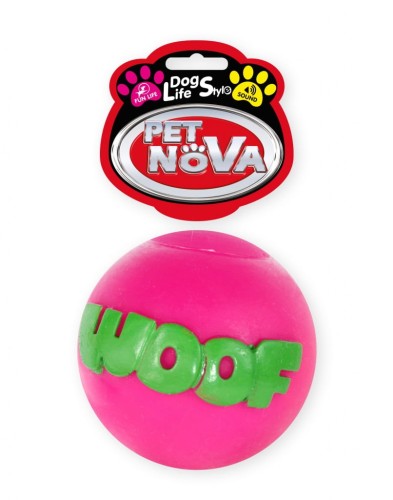 PET NOVA Zabawka dla Psa Piłka WOOF 8cm