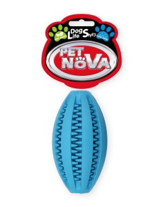 PET NOVA Zabawka dla Psa Piłka Rugby Dental 11cm Mięta