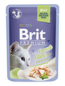 BRIT Premium dla kotów z pstrągiem w galaretce 85g