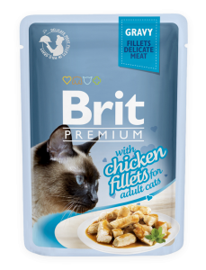 BRIT Premium dla kotów z kurczakiem w sosie 85g