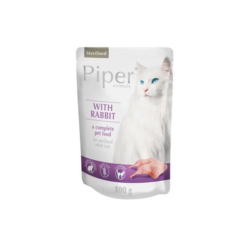 PIPER animals Sterilised z Królikiem 100g dla Kota