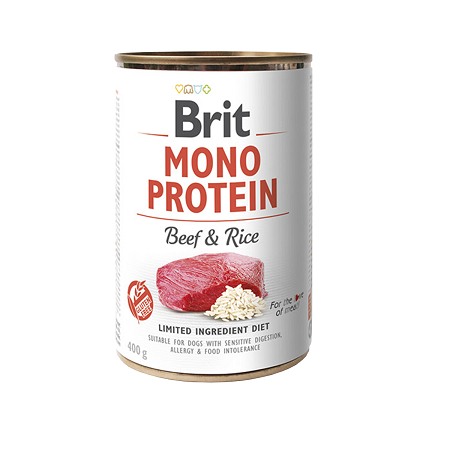 BRIT Mono Protein Beef & Rice Puszka 400g