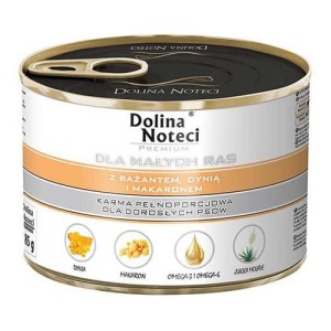 DOLINA NOTECI dla psów małych ras BAŻANT DYNIA MAKARON 185g
