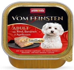 ANIMONDA Vom Feinsten ADULT Wołowina Banan Morele 150g